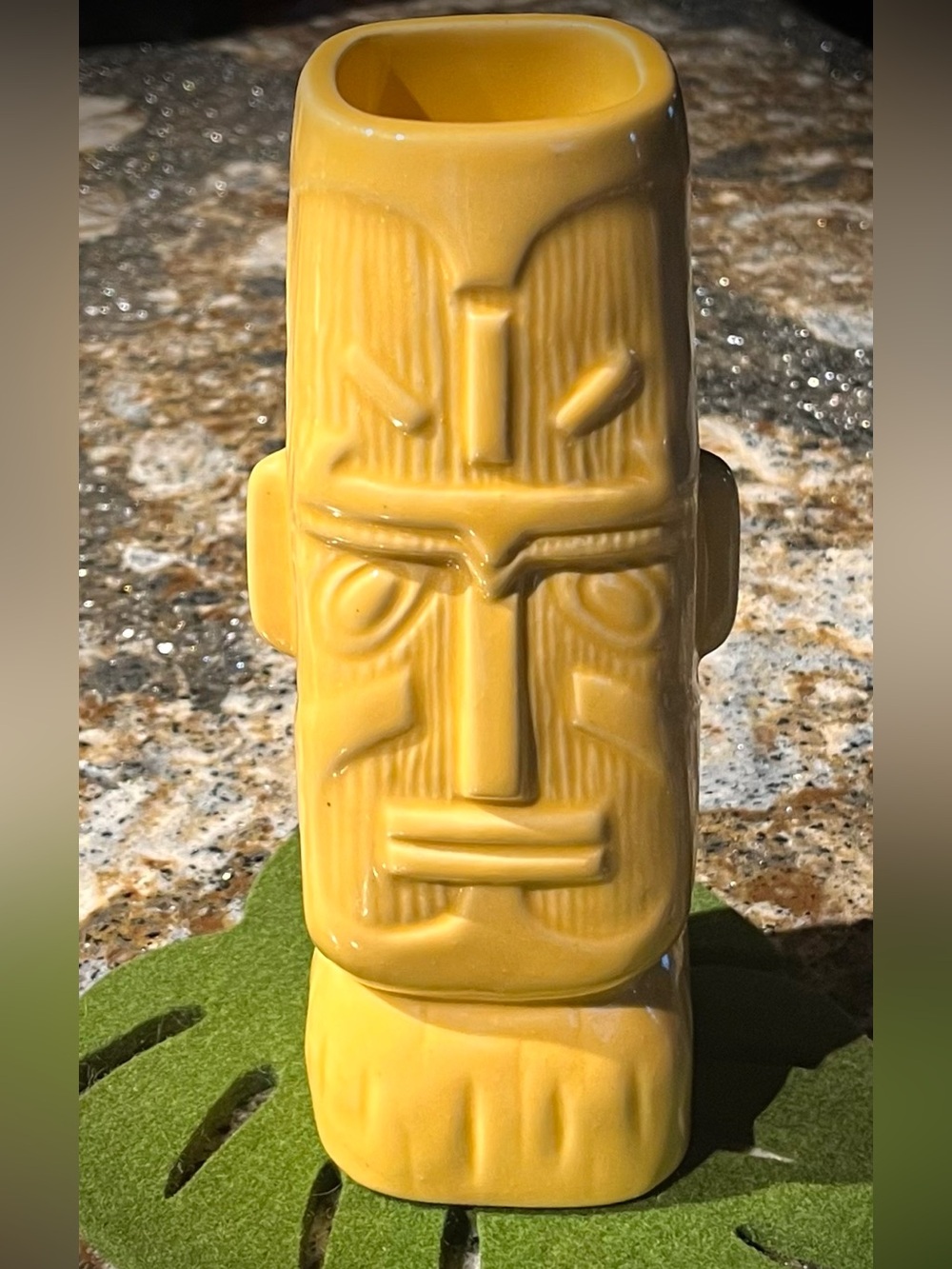 Kon Tiki Collectible Mug Tiki Farm 2017 Rare Limited Edition Sunbeam Yellow Head